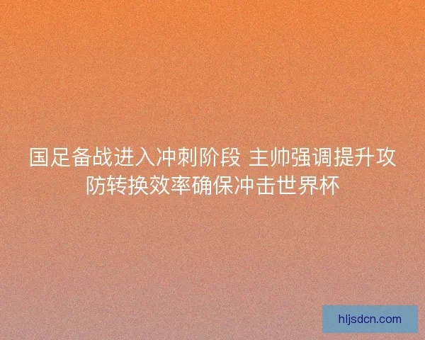 国足备战进入冲刺阶段 主帅强调提升攻防转换效率确保冲击世界杯